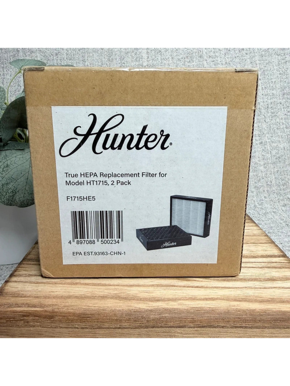 Hunter True HEPA Replacement Filter 2 Pack HT1715 Air Purifier Home Allergies